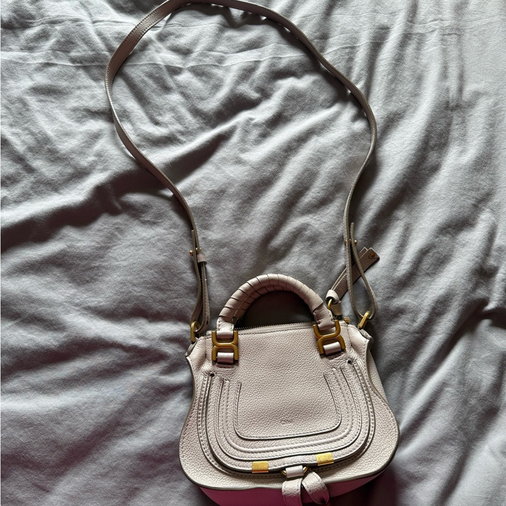 Elegant Chloe Cream Mini Handbag